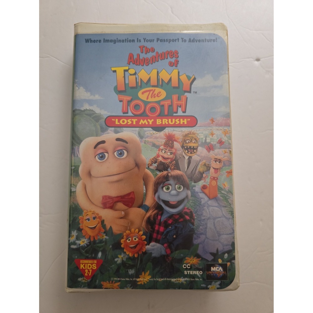 Vintage 1994 Adventures of Timmy the Tooth Lost My Brush VHS  Kids Video